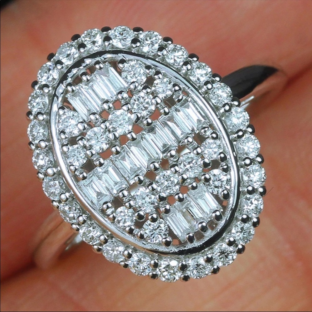 New Beautiful 925 Silver Diamonds Ring - Picture 6 of 6
